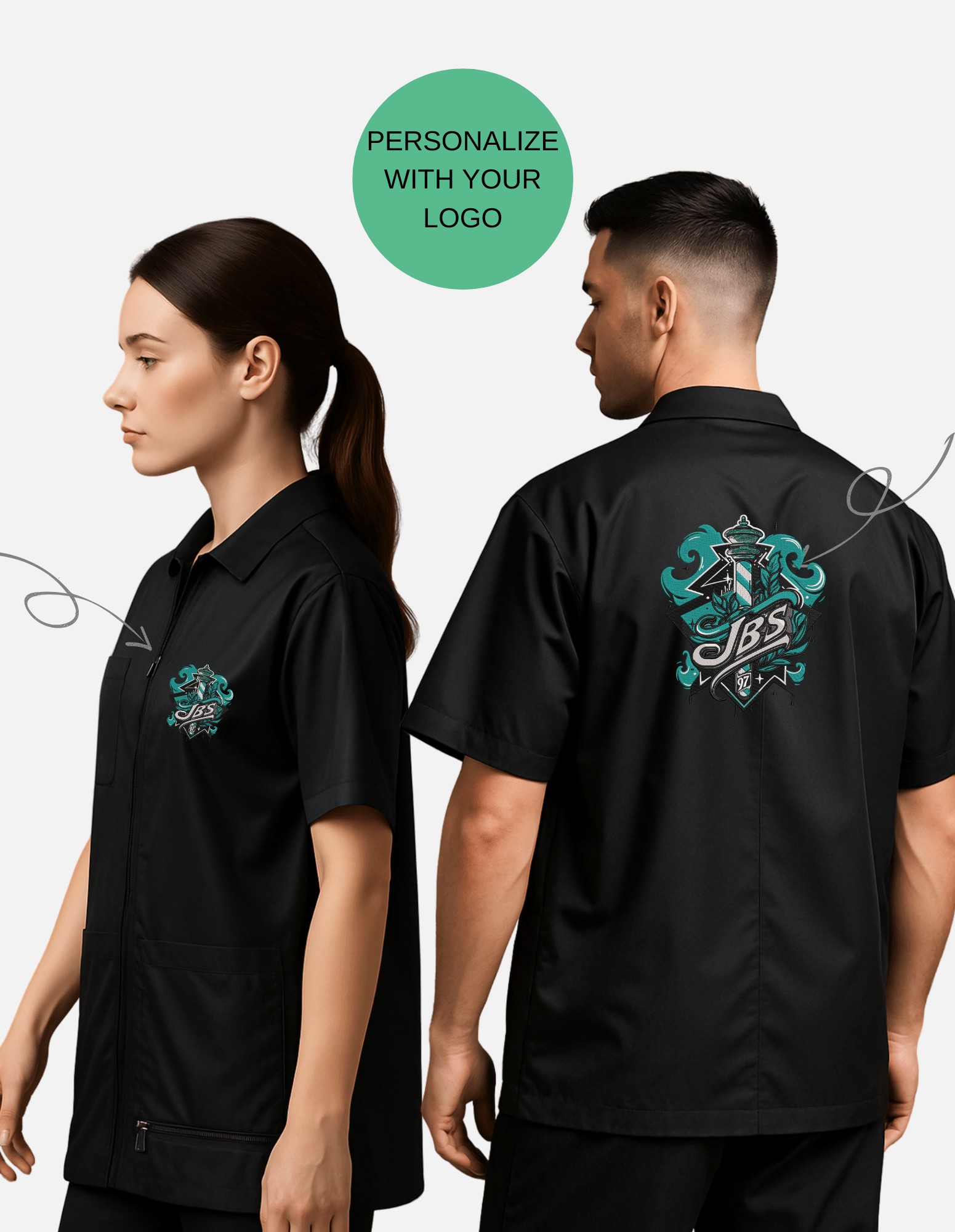 Lichte Jas voor Barber Salons, Kappers en Studio’s – optioneel met jouw Logo