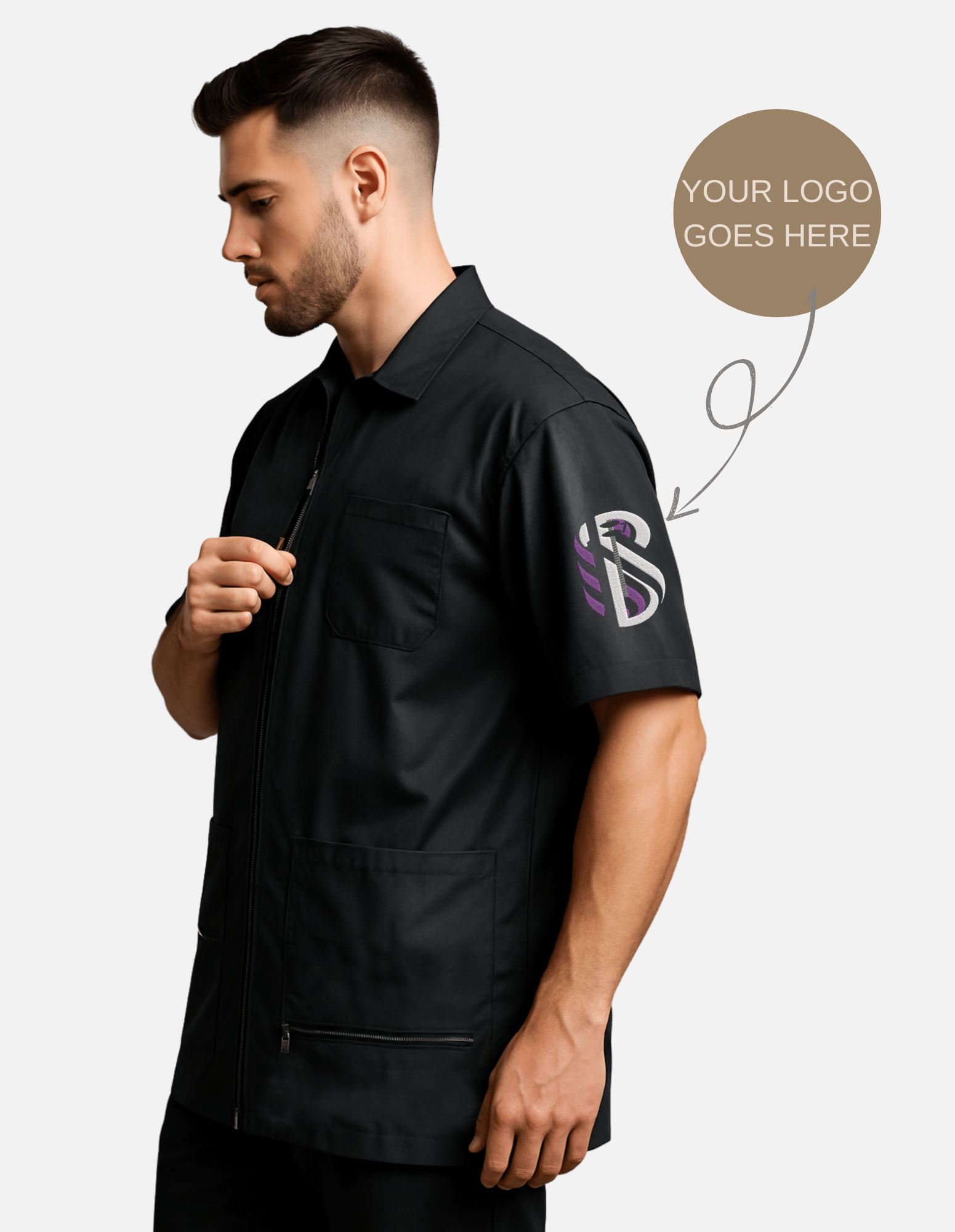 Lichte Jas voor Barber Salons, Kappers en Studio’s – optioneel met jouw Logo