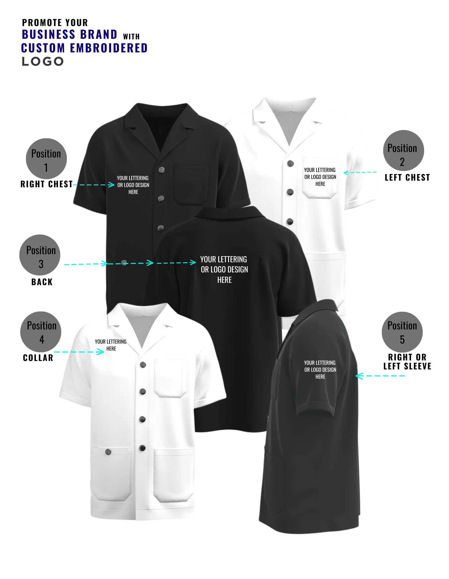Klasický Barber Plášť s Krátkým Rukávem / Barber Jacket – Profesionální pracovní oděv pro kadeřníky a barberů