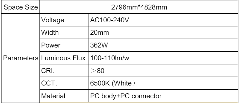 نظام إضاءة LED من Flamora – أبيض بارد 6500 كلفن