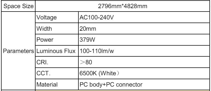 Glowvista LED Beleuchtung 6500K für moderne architektonische Innenräume