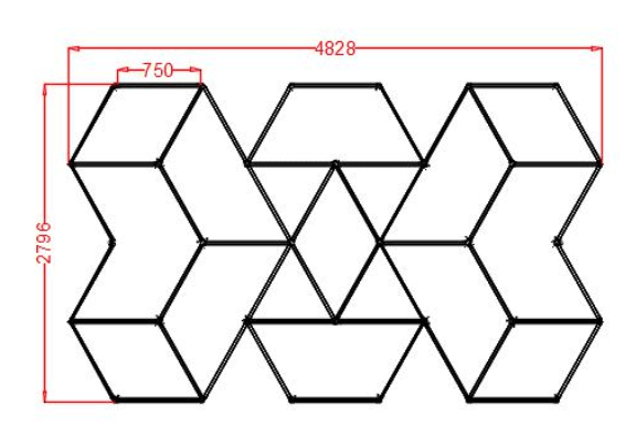 Gleamflare – Geometrisk LED-taklampa i kallvitt 6500K