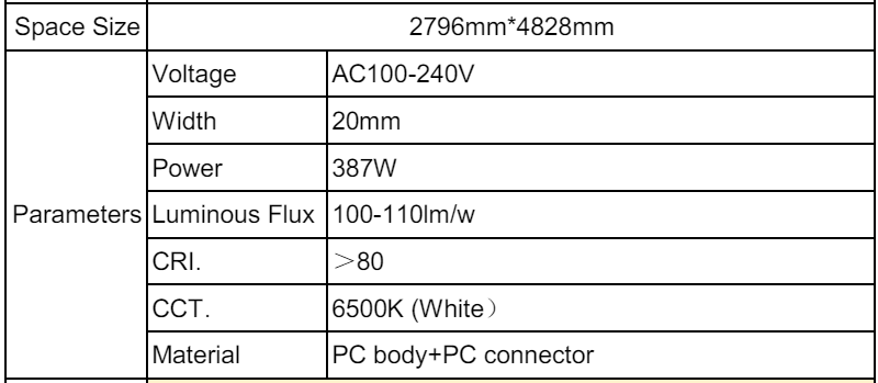 Brilliaray – Sharp-Beam LED Ceiling Light in Cold White 6500K