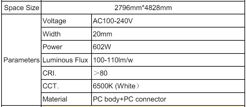 Brillux – Geometric LED Lighting with Cold White 6500K Brilliance