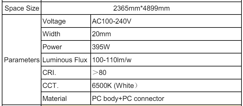 Sistema de iluminación LED geométrico moderno Shinebeam