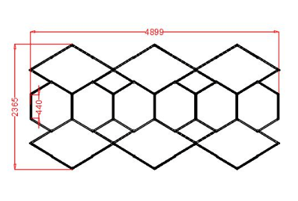 Raylumin LED lighting system in Geometric Polygon