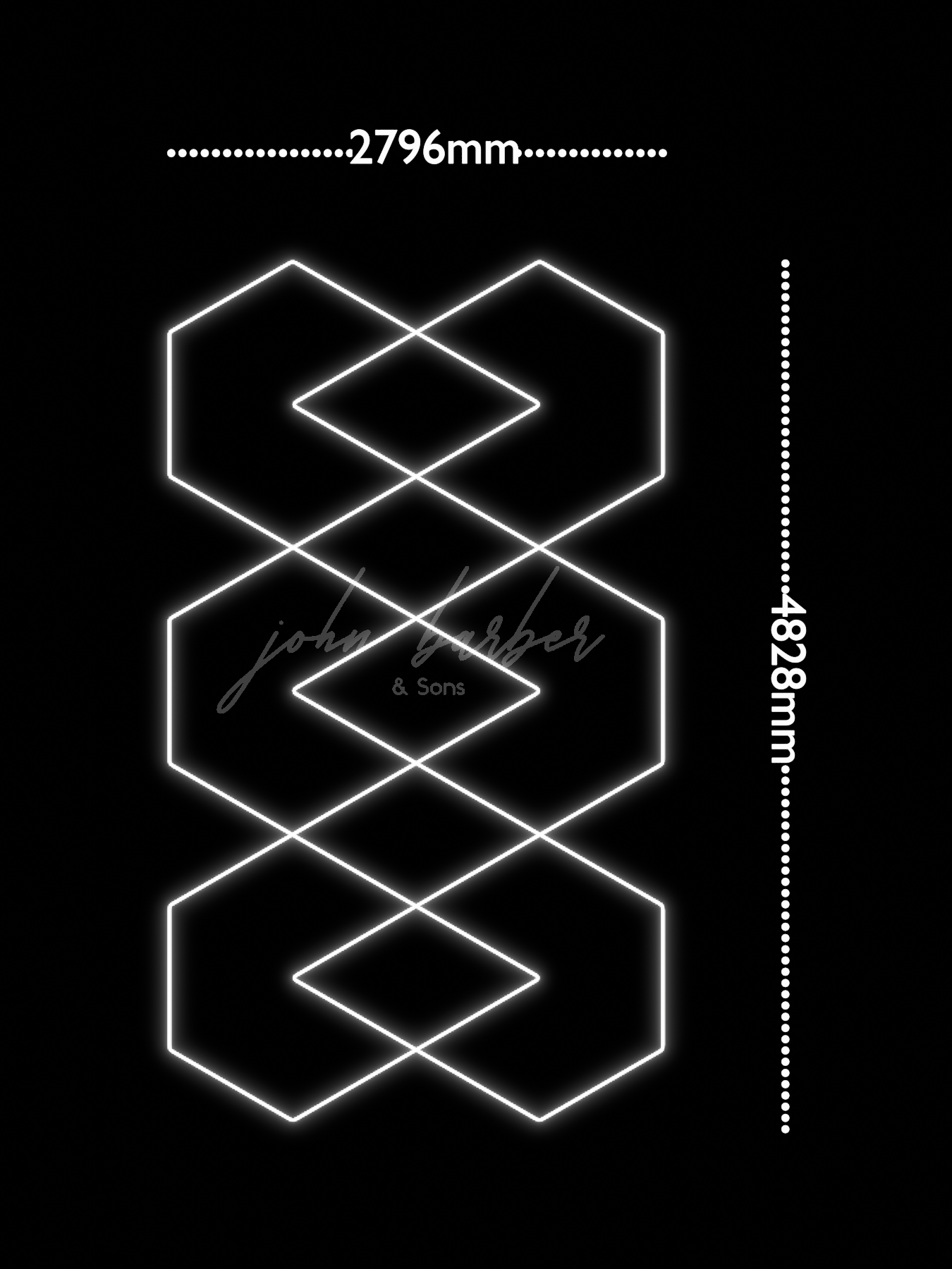 نظام إضاءة LED من Flamora – أبيض بارد 6500 كلفن