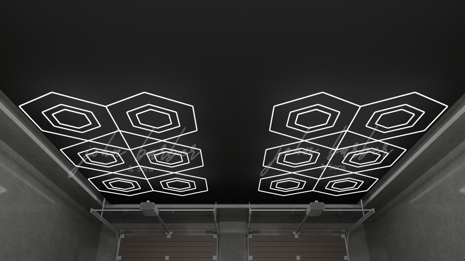 Glowdazzle Multi-Hex LED Beleuchtungssystem 6500K für moderne Deckenbeleuchtung