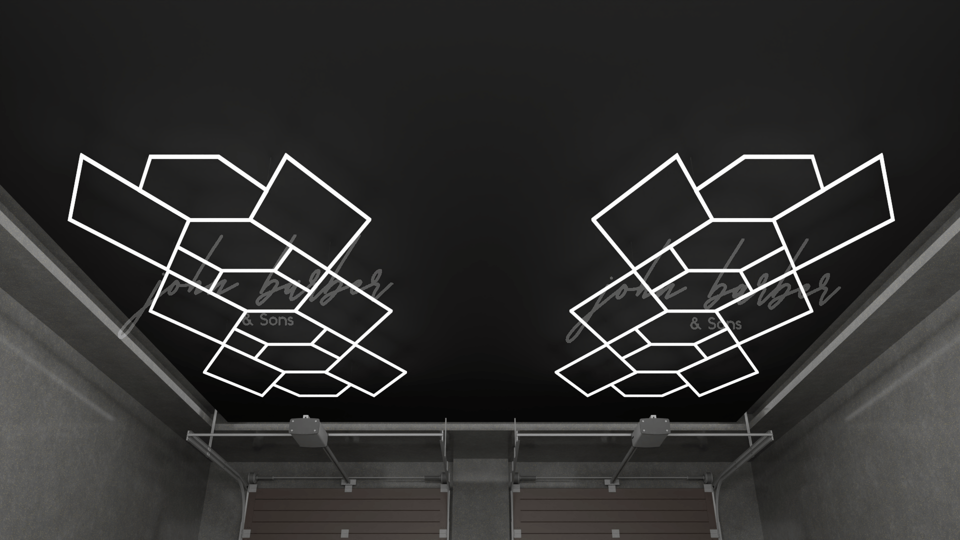 Raylumin LED lighting system in Geometric Polygon