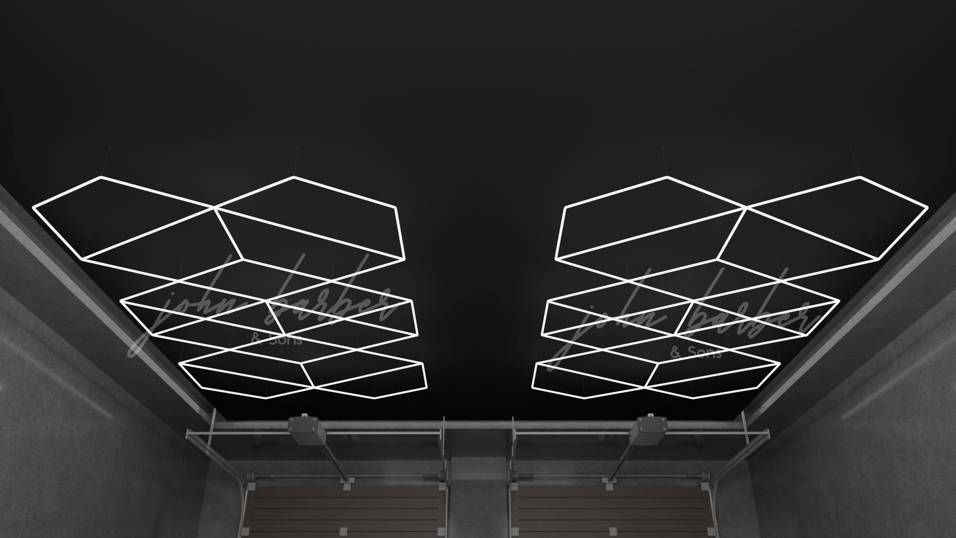 Radianza – geometrický LED osvětlovací systém ve studené bílé 6500K