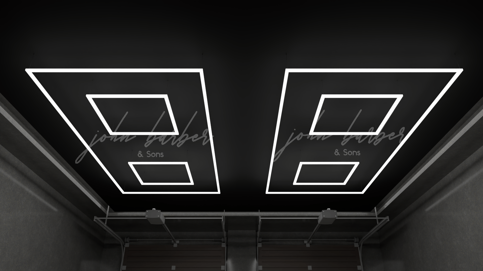 Glowrise – Luz LED rectangular con dos cuadrados (6500K)