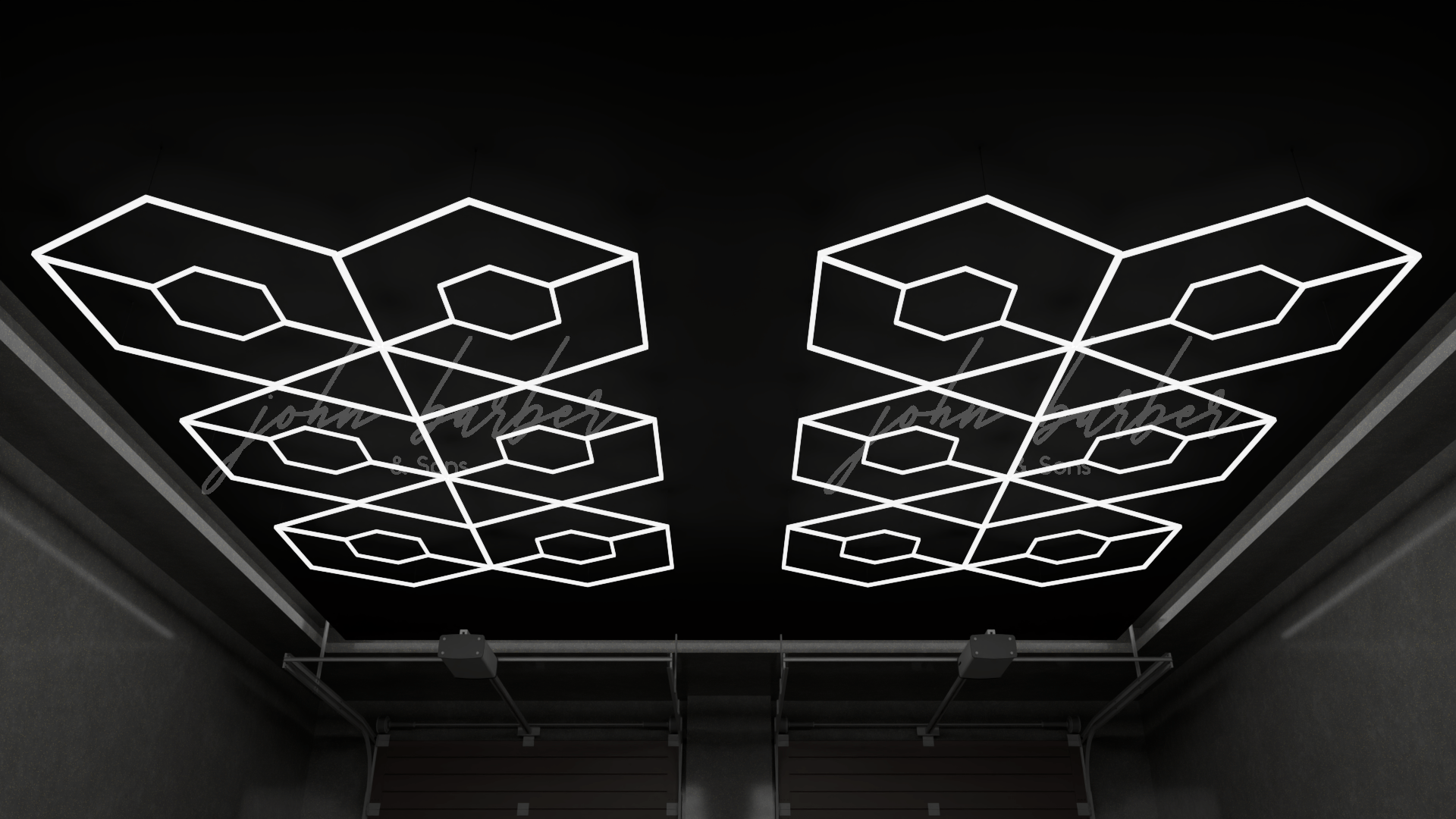 Shimmerlux LED Beleuchtungssystem 6500K in Kaltweiß für moderne Deckenbeleuchtung