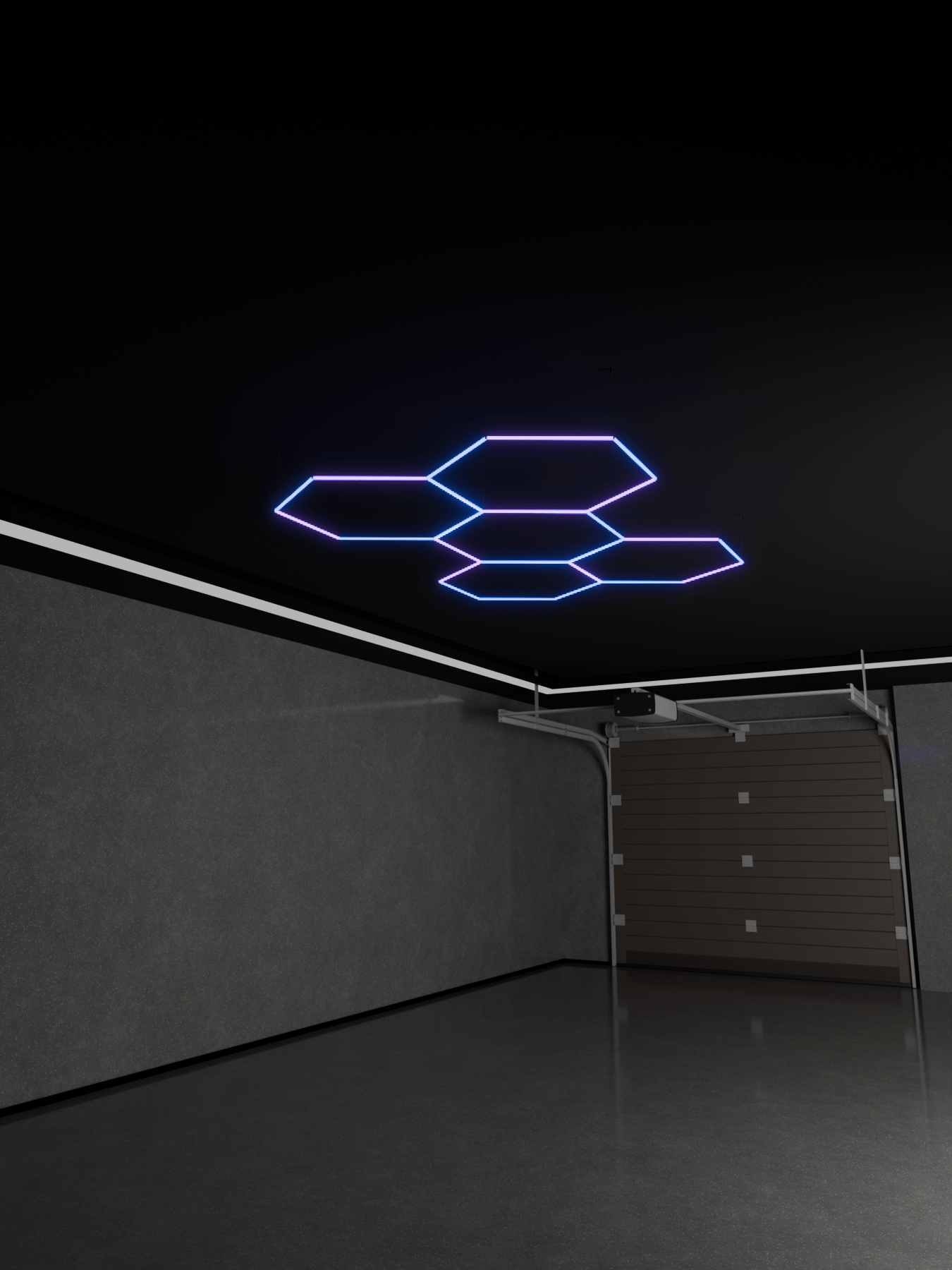 LED Lichtsystem MULTI 5-GRID Hexagon in RGB