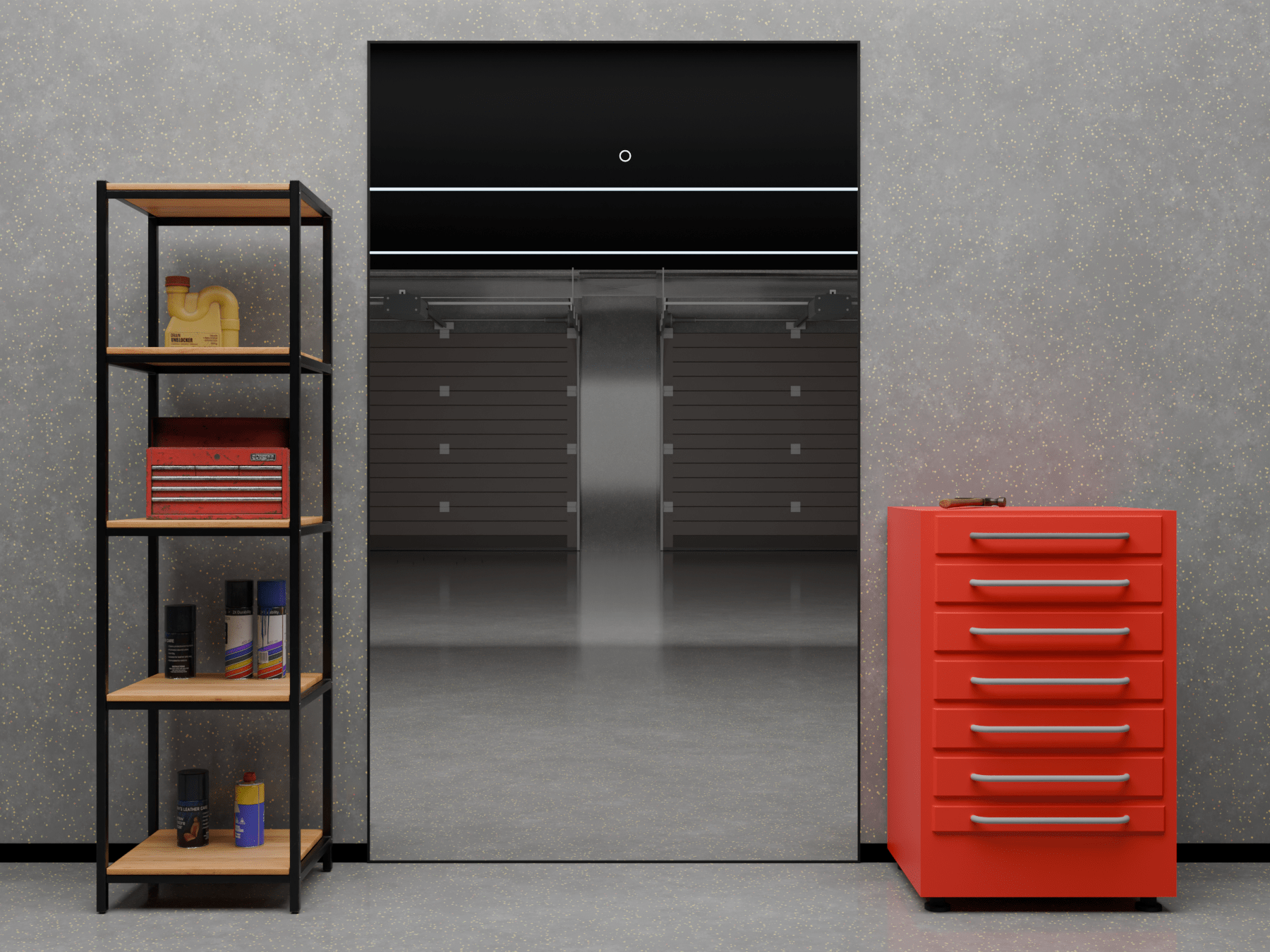 Barber Spiegel LED 200x120 cm für Barbershop und Friseursalon