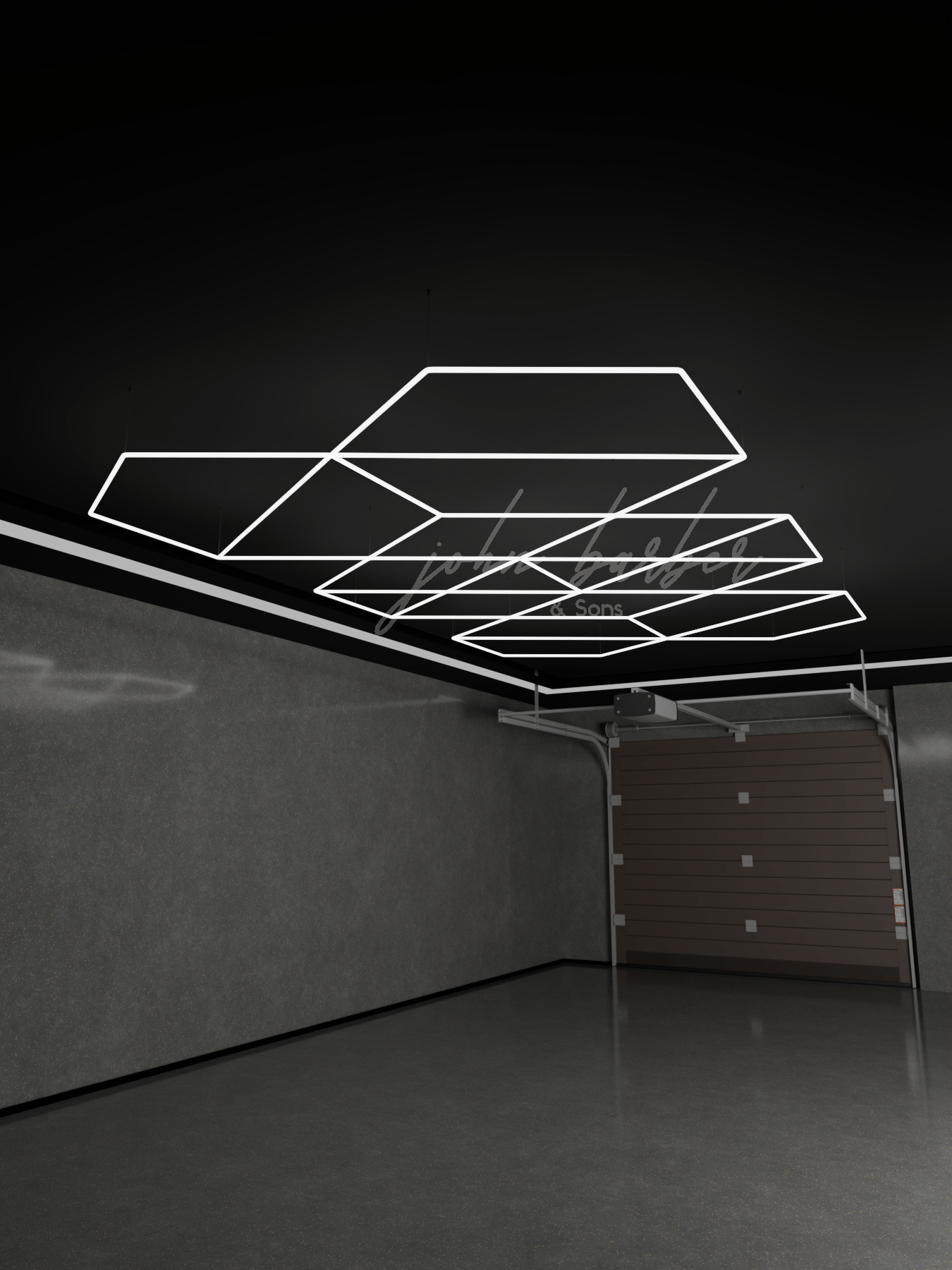 Radianza – geometrický LED osvětlovací systém ve studené bílé 6500K