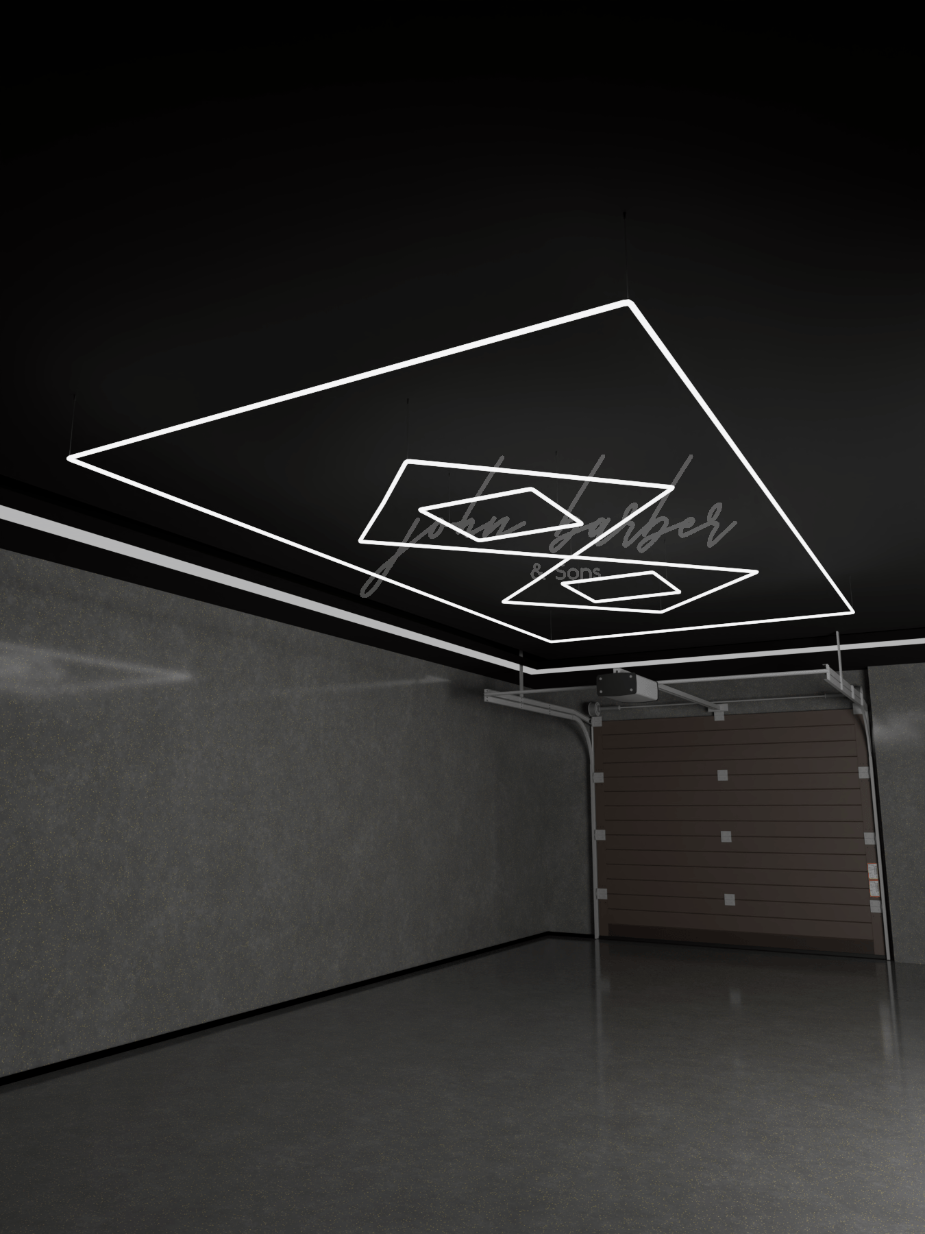 Lumiluxe – Luz LED en forma de diamante con marco y núcleo cuadrado | 6500K