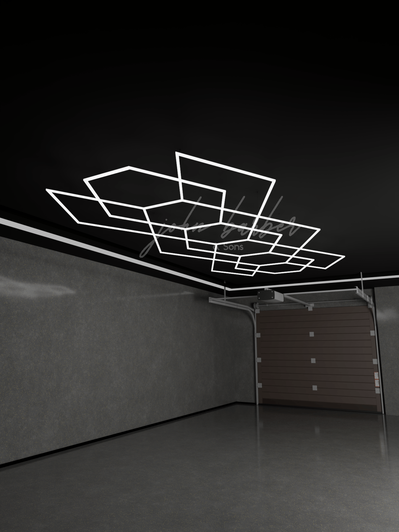 Sistema de iluminación LED geométrico moderno Shinebeam