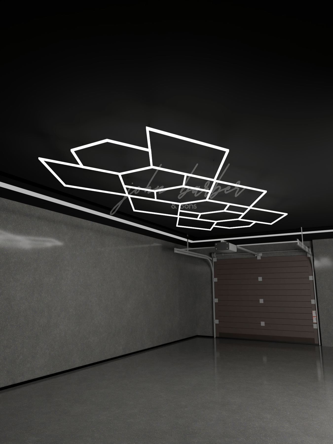 Raylumin LED lighting system in Geometric Polygon