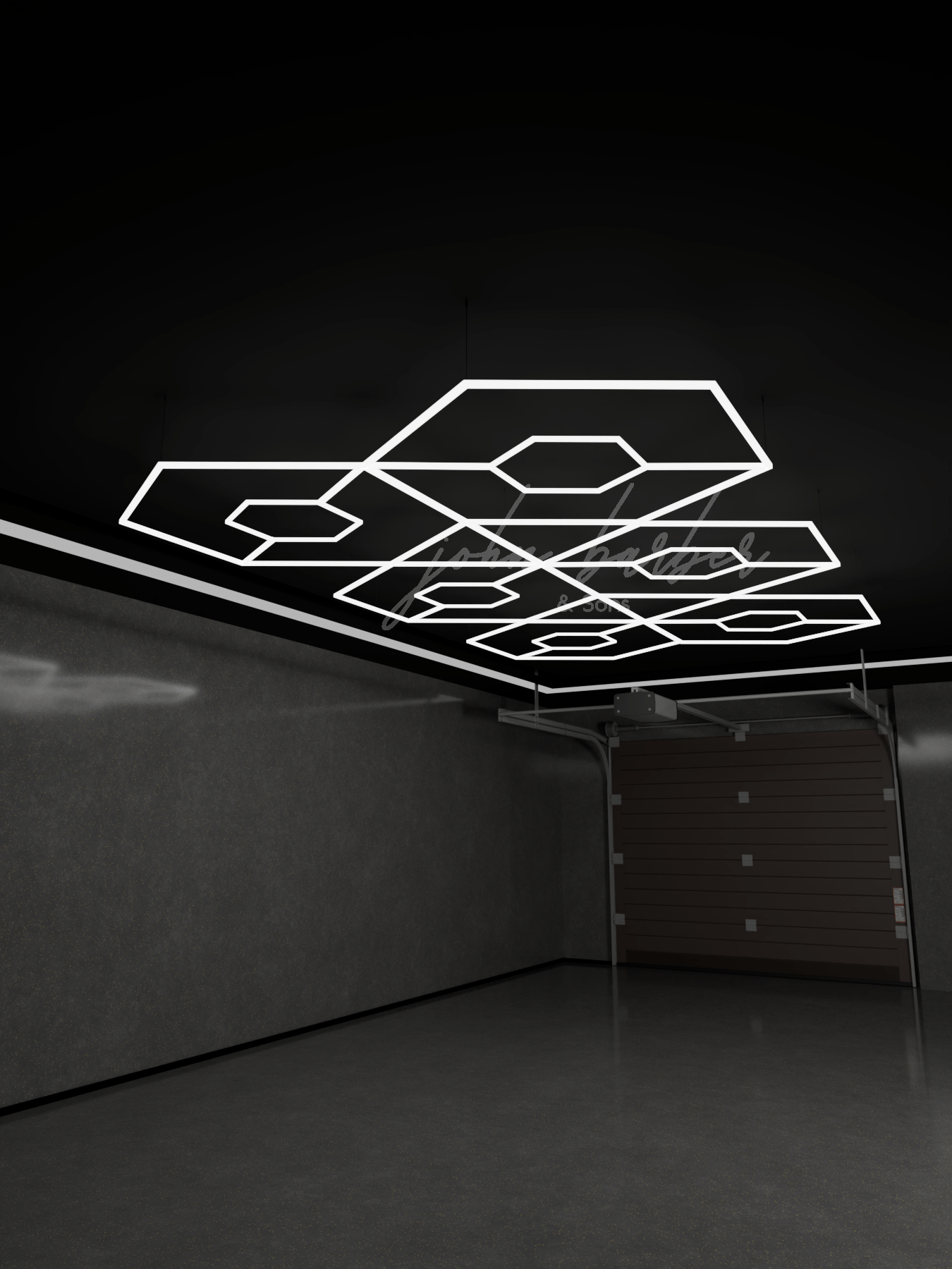 Shimmerlux LED Beleuchtungssystem 6500K in Kaltweiß für moderne Deckenbeleuchtung