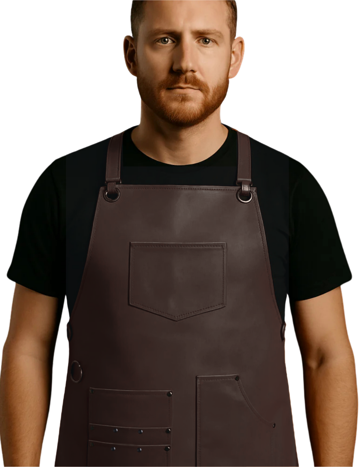 Prava kožna brijačka pregača