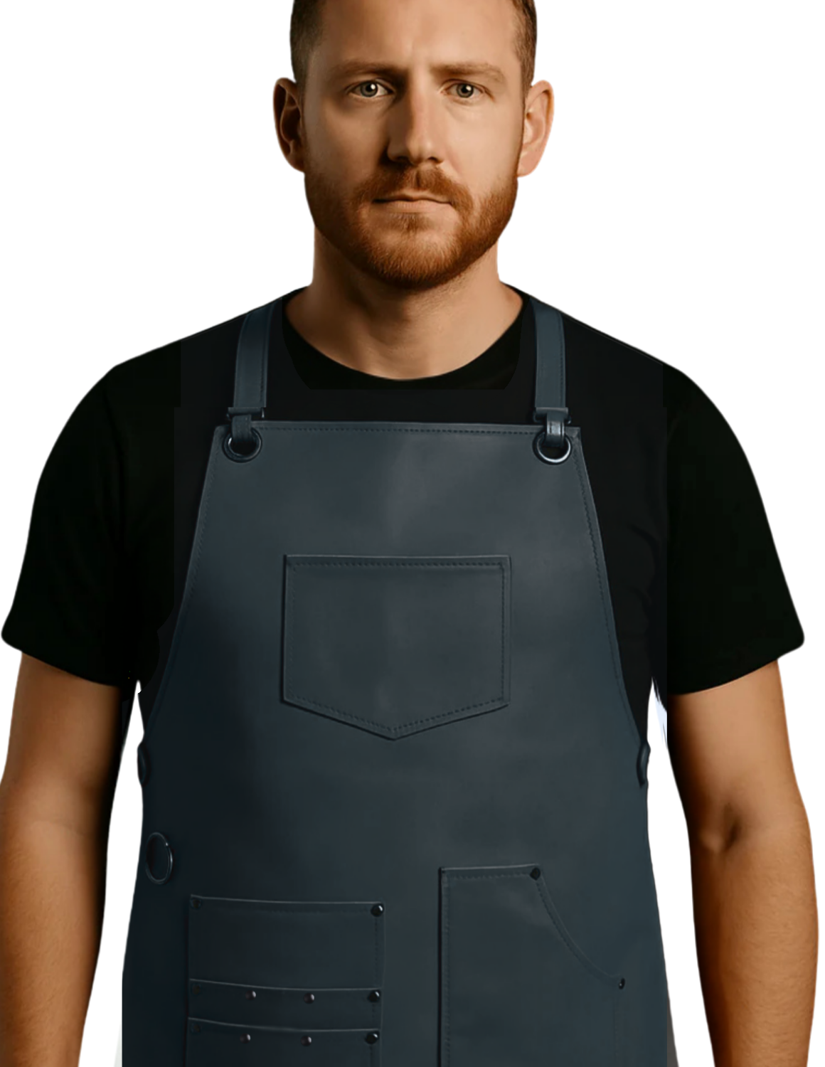 Prava kožna brijačka pregača