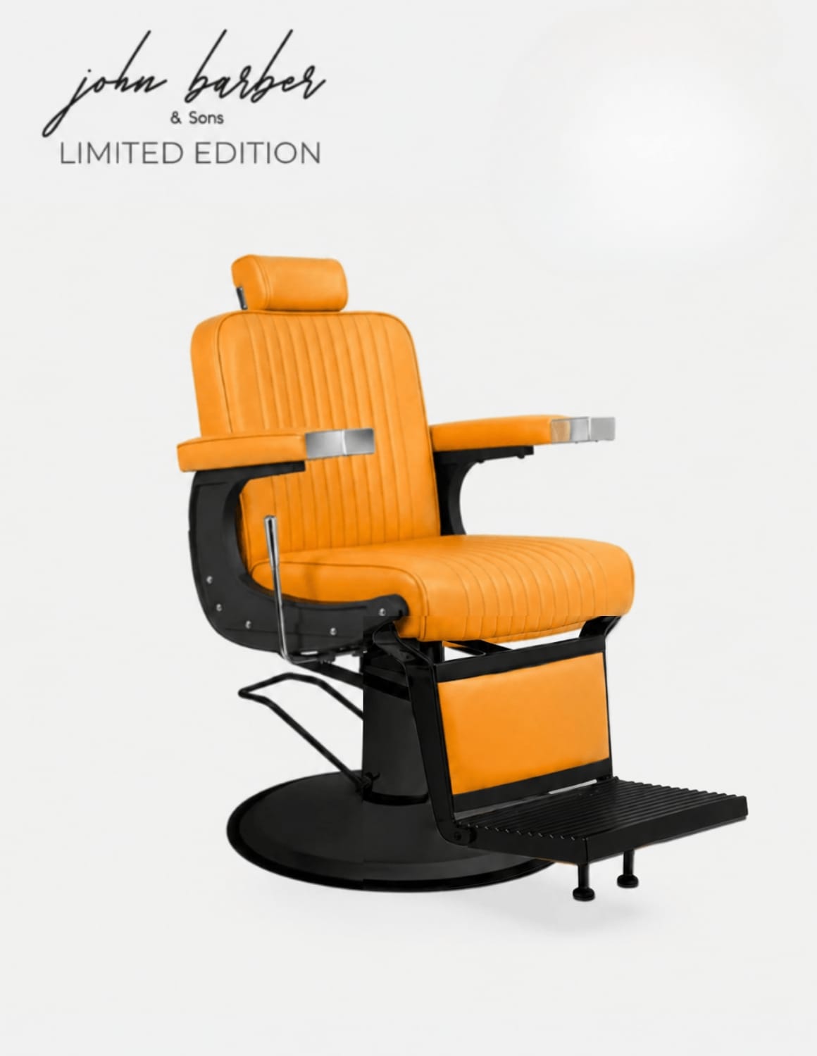 New School Kappersstoel Oranje Limited Edition