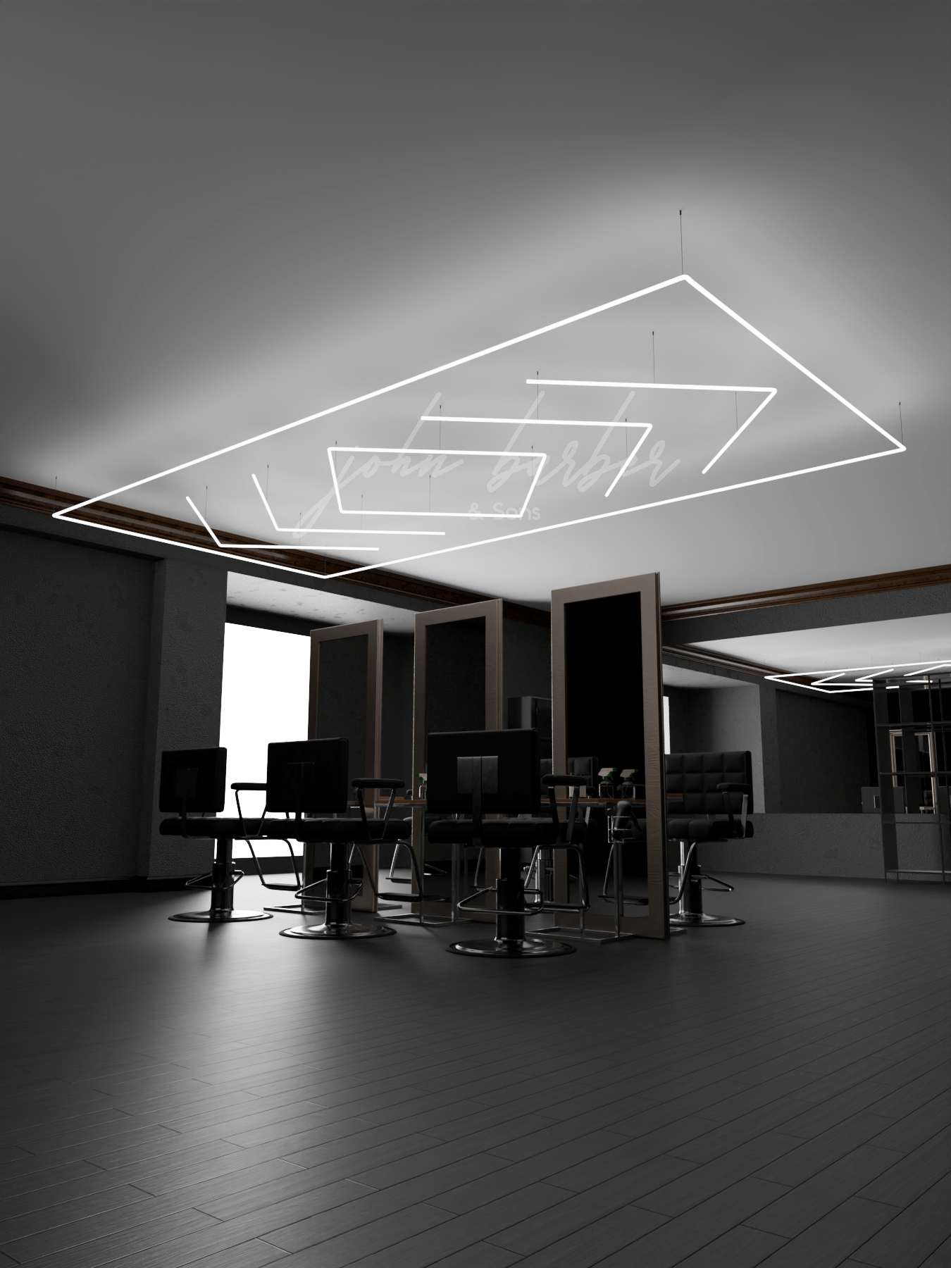 Gleamshine – Inramat LED-system i pilform | Precisionsglöd vid 6500K