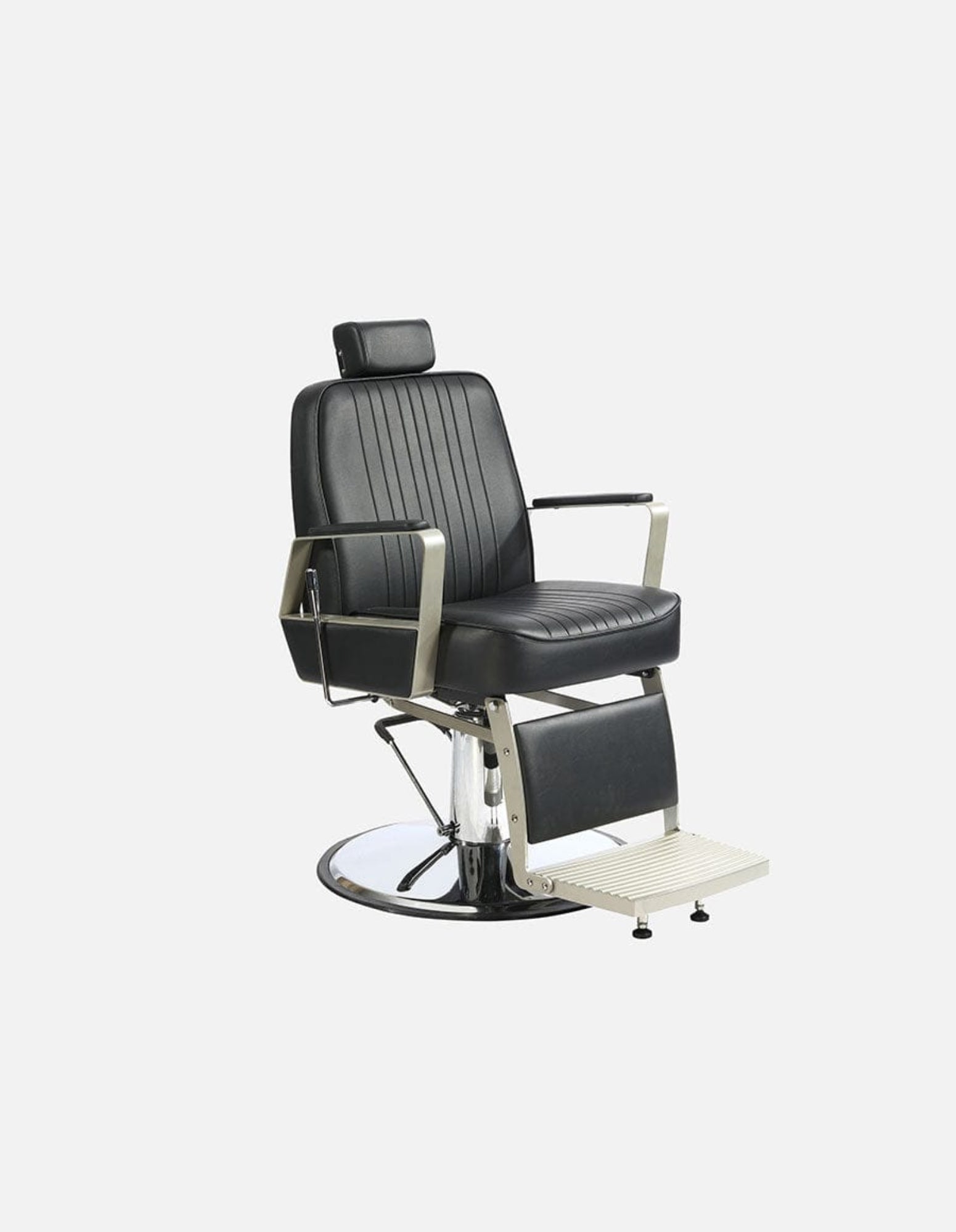 Barber Starter Set Schwarz mit Rollwagen, 5-Grid Hexagon Licht und Bodenmatte
