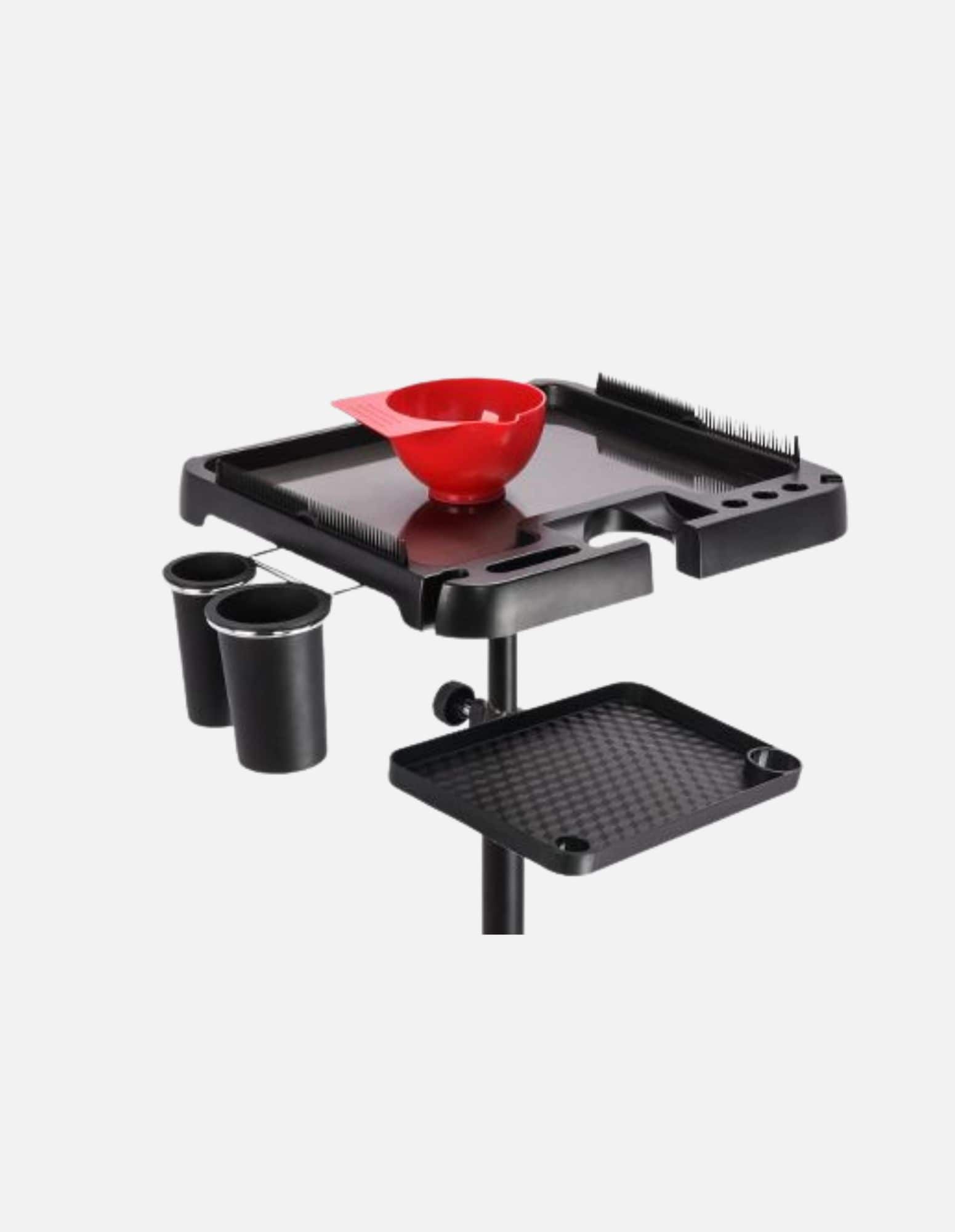 Magnetisches Rolltablett Tablett Trolley Organizer für Barber &- Friseurstühle Ablage Zubehör und zwei Etagen Rollablage