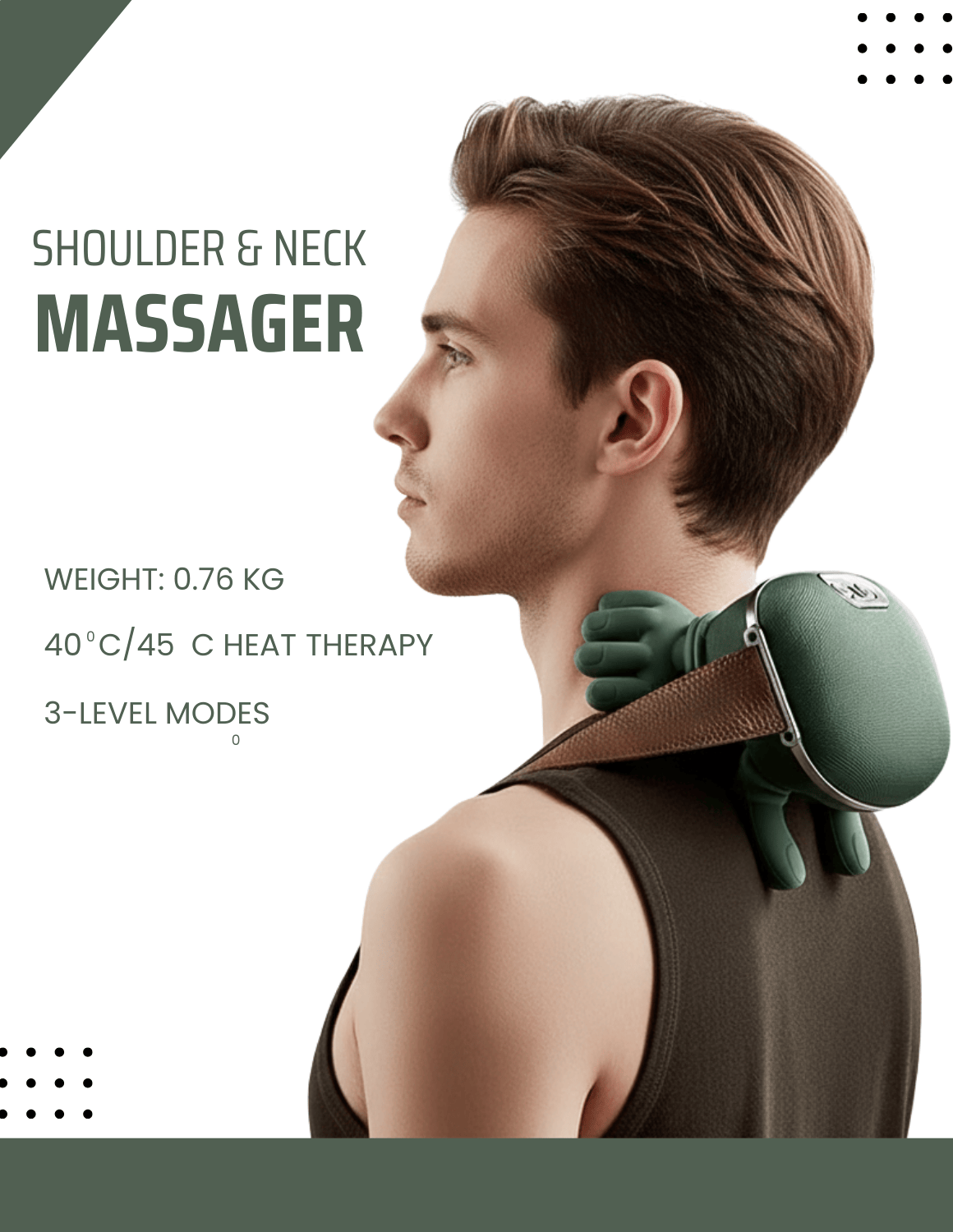 Tiny Hands virales Massagegerät mit eingebautem Akku und Hitzefunktion – kompaktes Handmassagegerät zur Entspannung von Muskeln und zur Förderung der Durchblutung.