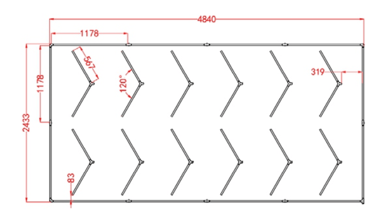 Brilliradiant – Framed V-Beam LED System 6500K