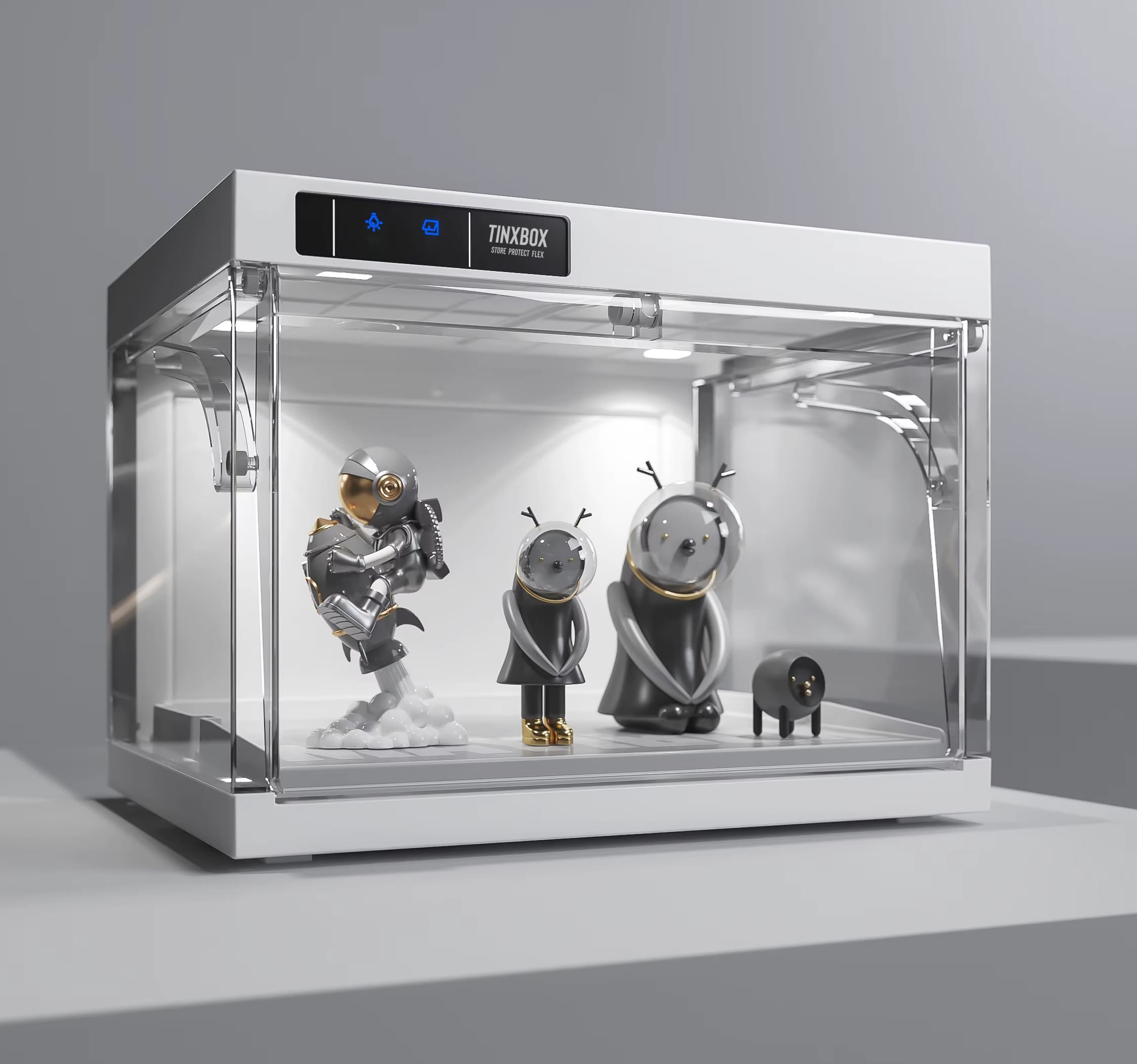 TINXBOX Smart Display Box – Vitrine für Sneaker und Sammlerstücke.