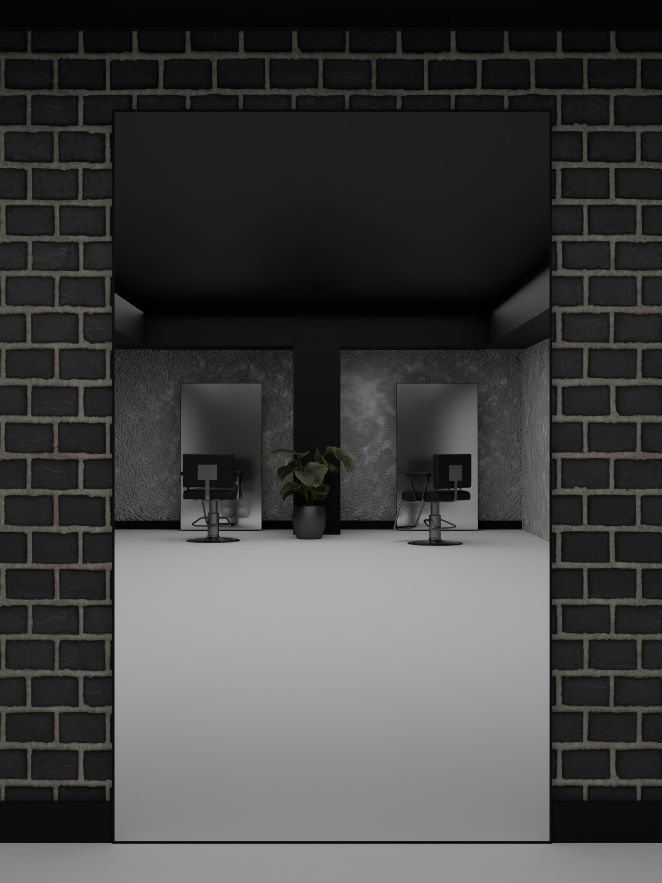 Barber Spiegel LED 200x120 cm für Barbershop und Friseursalon