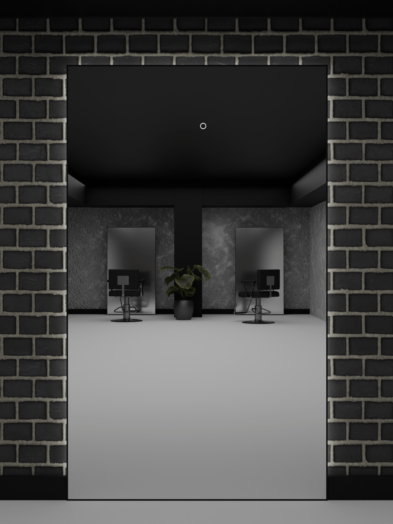 Barber Spiegel LED 200x120 cm für Barbershop und Friseursalon