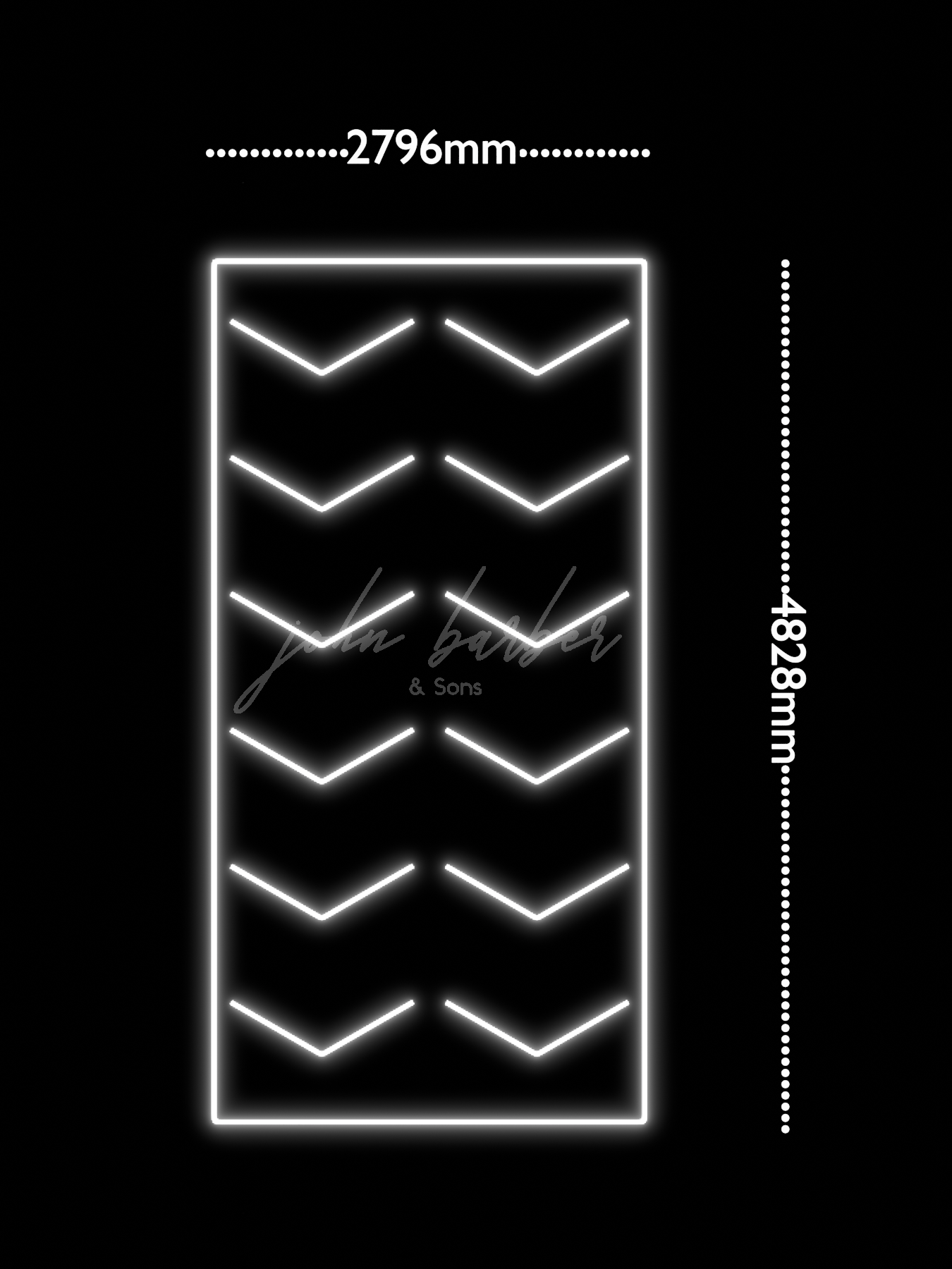 Brilliradiant – Framed V-Beam LED System 6500K