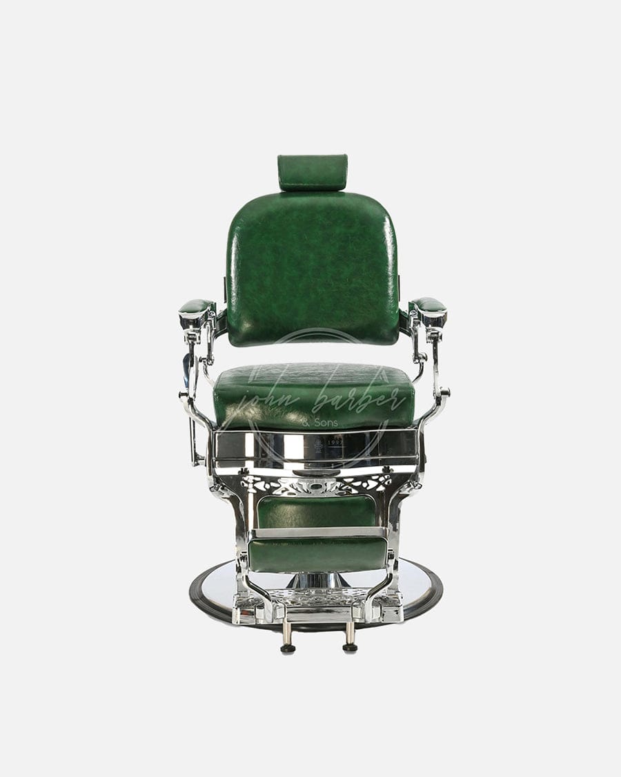 johnbarbersons Monaco Mirage Green Herren Vintage Friseurstuhl