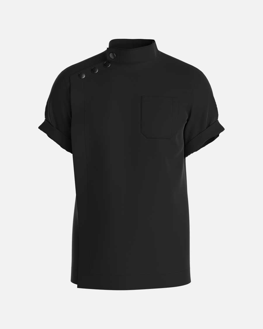 johnbarbersons Schwarz / S Side Buttons Coat , Kurzarm