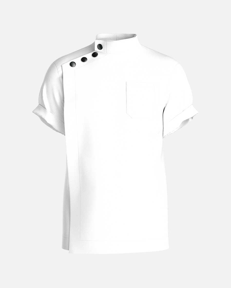 johnbarbersons Weiß / S Side Buttons Coat , Kurzarm