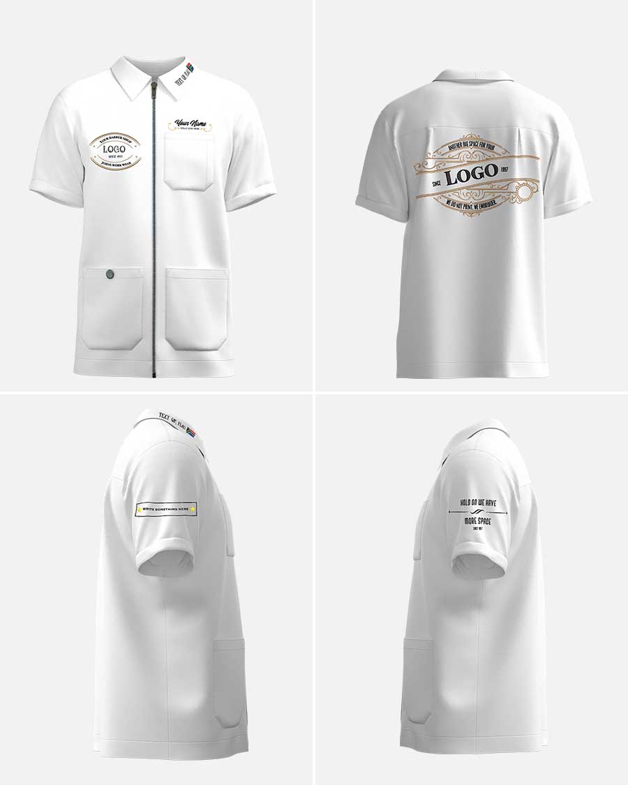 johnbarbersons Zipper Coat , Kurzarm