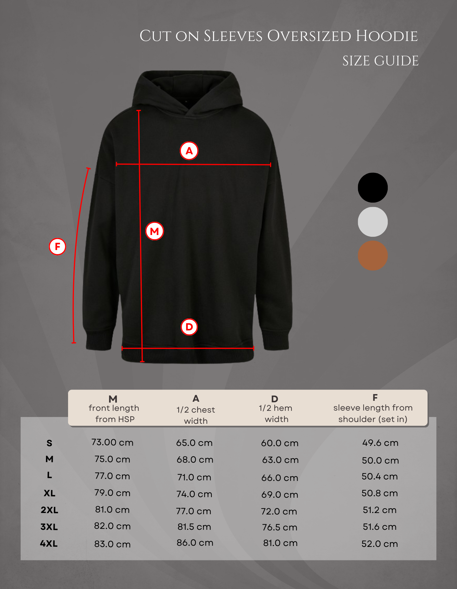 Oversized hoodie with your logo