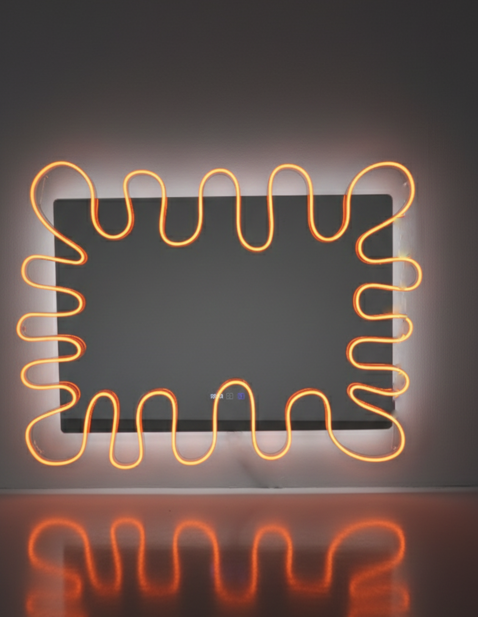 Neon Splash Mirror Frame with or without Mirror for Barbershops & Salons – Inspired by Barber Nils Studio