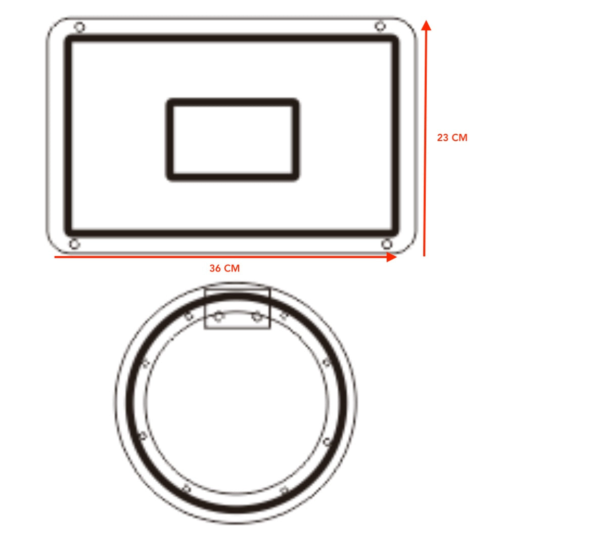 Canestro da basket NEON Design "Hoop Neon