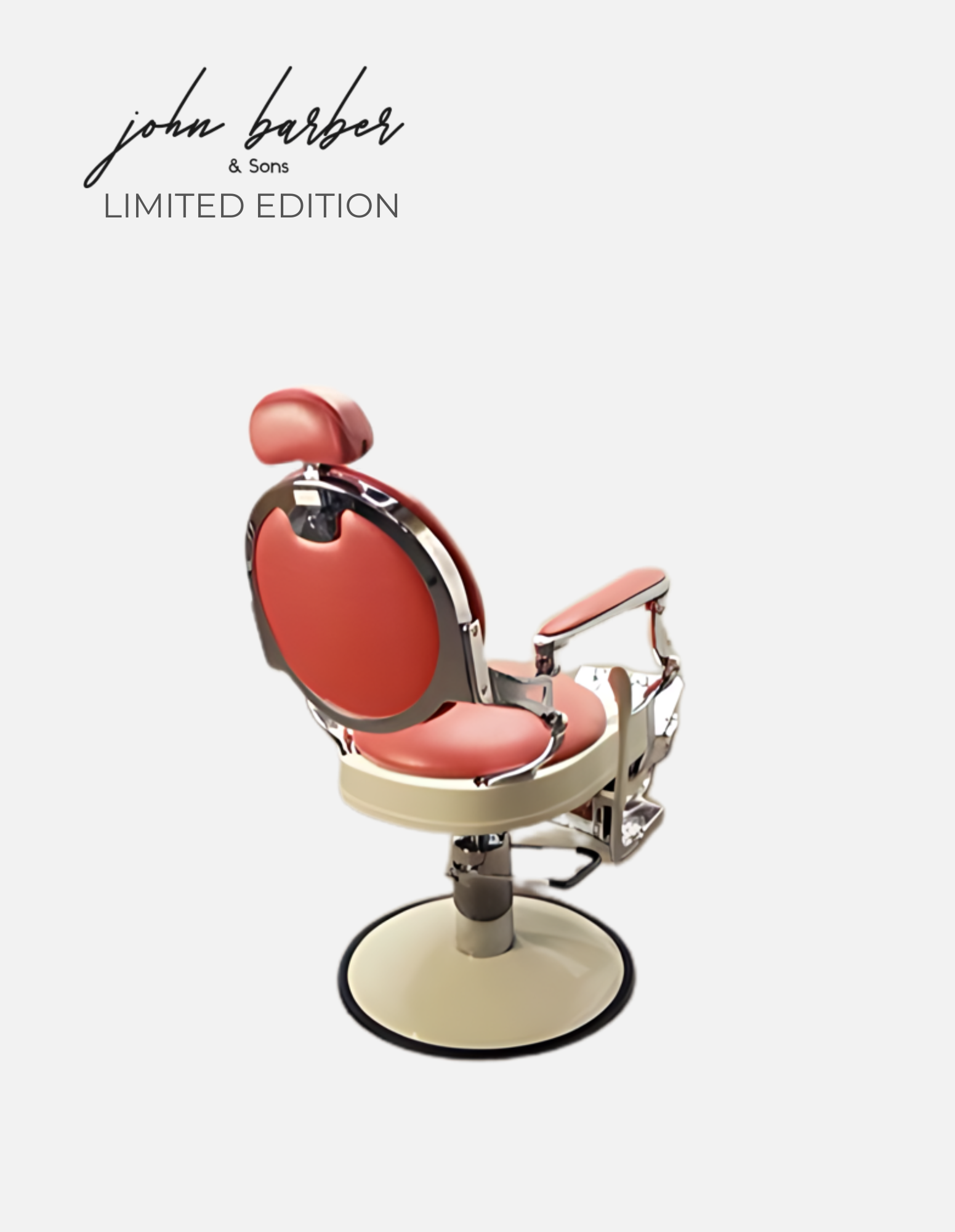 Red Velvet barberarstol LIMITED EDITION