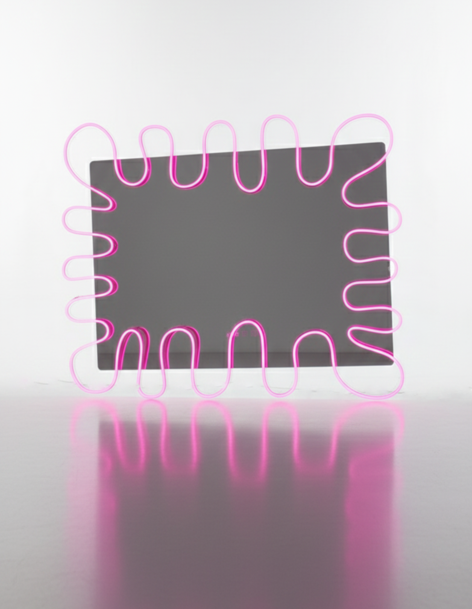 Neon Splash Mirror Frame with or without Mirror for Barbershops & Salons – Inspired by Barber Nils Studio