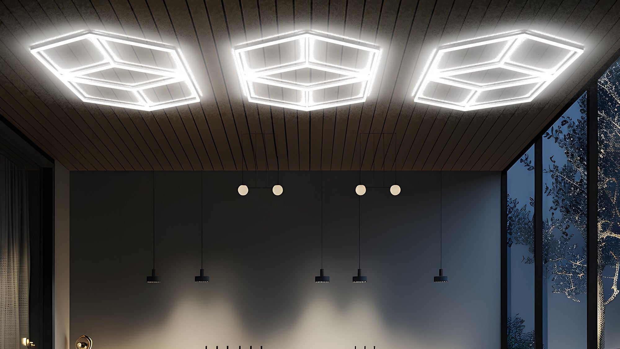 Sistema di illuminazione a LED Brilium 1,41 m x 2,42 m