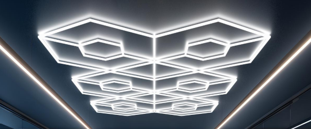 Berber ve kuaför salonu LED tasarım aydınlatması