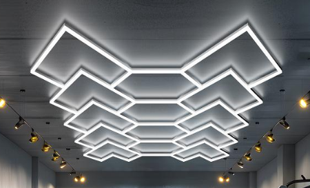 Berber ve kuaför salonu LED tasarım aydınlatması