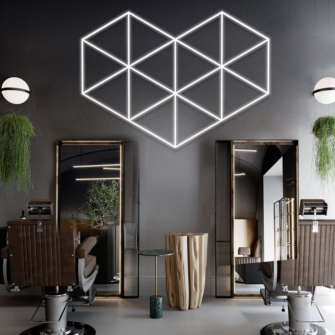 Barbershop & salon de coiffure Éclairage LED design