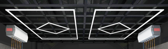 LED-verlichtingssysteem Gloeibalk 2,43m x 4,84