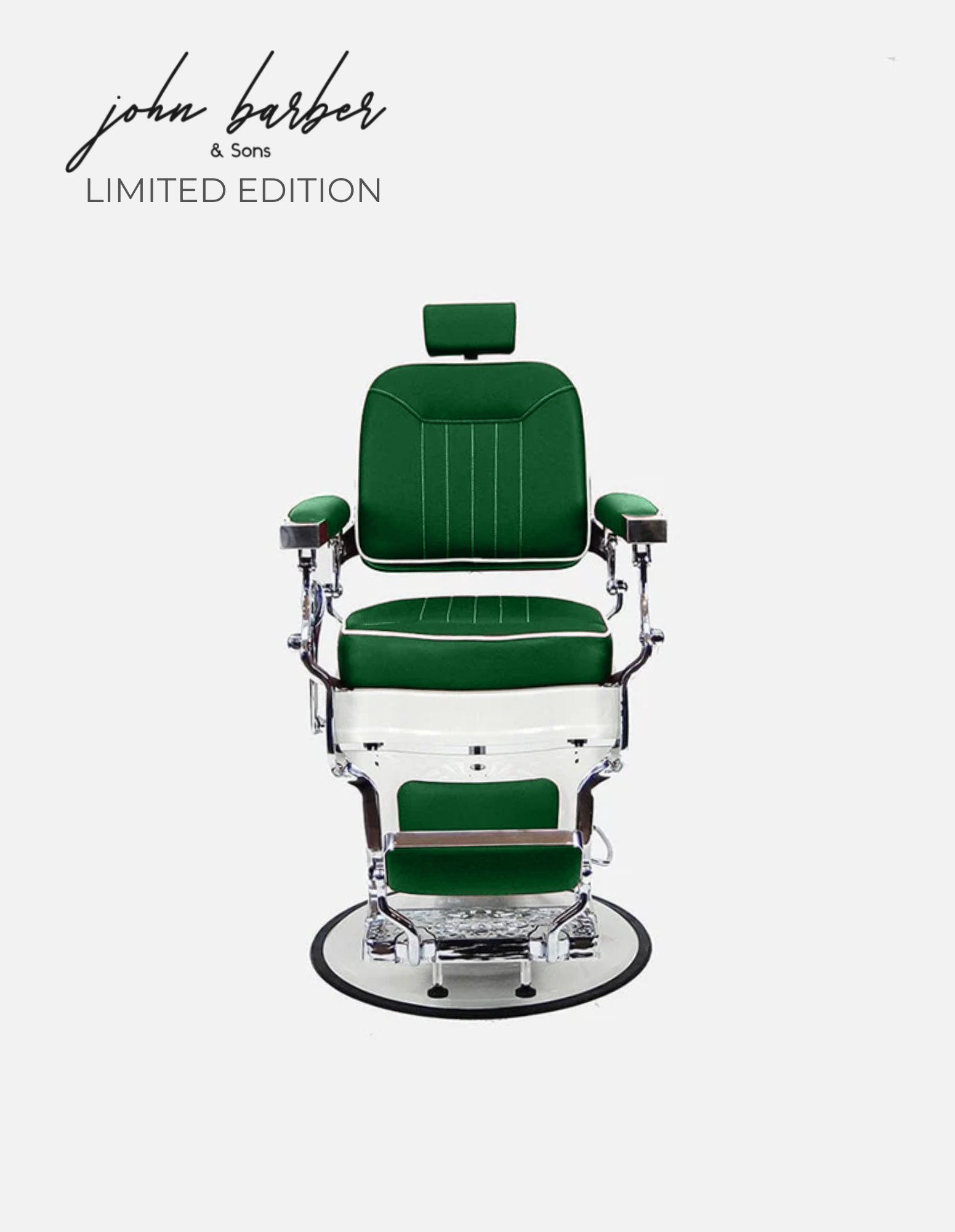 Retroria barber chair forest green limited edition